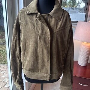 Mine Corduroy Green Corduroy Utility Jacket